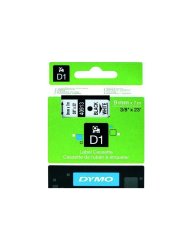 : Dymo Label Tape 9MM On White - DYT9BKWT