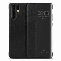 Sailortech Huawei P30 Pro Leather Case Genuine Leather For Huawei P30 Pro Flip Window View Auto Sleep Heavy Duty Protective Cover Smart Cover Full