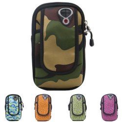 Outdoor Sports Arm Bag Mobile Phone Arm Pouch Camouflage Printing
