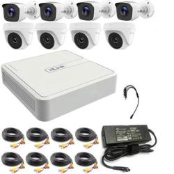 8 Channel Dvr With 4X 1080P HD Bullet Cameras And 4X 1080P HD Dome Cameras Diy Combo Kit - Includes 8X 18M Pre-built