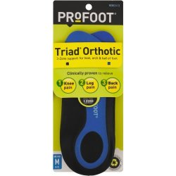 Profoot Triad Orthotic Inserts For Men Size 8-13 1 Pair
