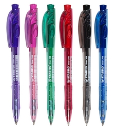 Liner Click Ballpoint Pens Pack Of 6