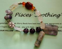 Marykay - Zodiac Sign Of Pisces Soothing Beads - Genuine Gemstone Worry Beads