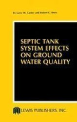 Septic Tank System Effects on Groundwater Quality