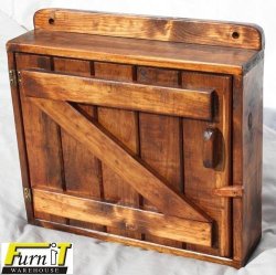 Key Box - Medium - 15 Keyset Organizer - Rustic - Solid Wood
