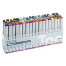Twin-tipped Marker Set A 72 Assorted Colours