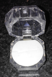 72 Boxes - Clear Octagonal Shaped Ring Boxes