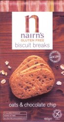 Nairn's Gluten Free Biscuit Breaks Oats & Chocolate Chip 160G