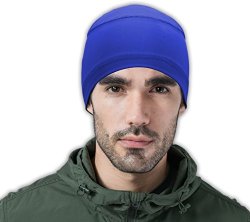 Cooling Cap Helmet Liner Skull Cap Running Beanie - Ultimate Performance Moisture Wicking. Fits Under Helmets Blue Osfm
