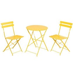 foldable metal bistro set