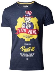 Difuzed Fallout 76 - Vault 76 Poster Men's T-Shirt Xx-large