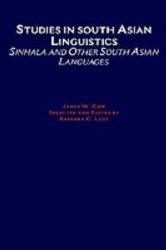 Studies In South Asian Linguistics