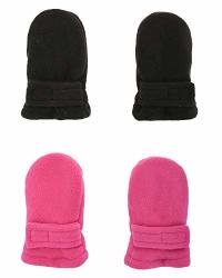Eriso Baby Winter Gloves Warm Lined Fleece Toddler Boys Girls Mittens 2 Paris Rose black S