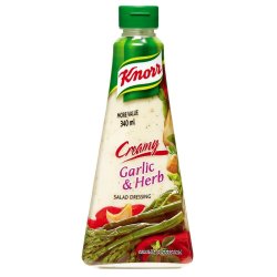KNORR - Salad Dressing Creamy Garlic Herb Bottle 340ML