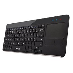 Esynic Wireless Touch Keyboard USB Touchpad Media Keyboard With Built-in Large Size Trackpad Mouse Combo For Andriod Tv Box Google Smart Tv Box Raspberry