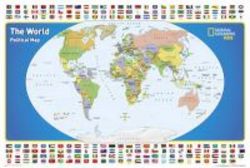 World For Kids The Poster Sized Laminated - Wall Maps World Sheet Map